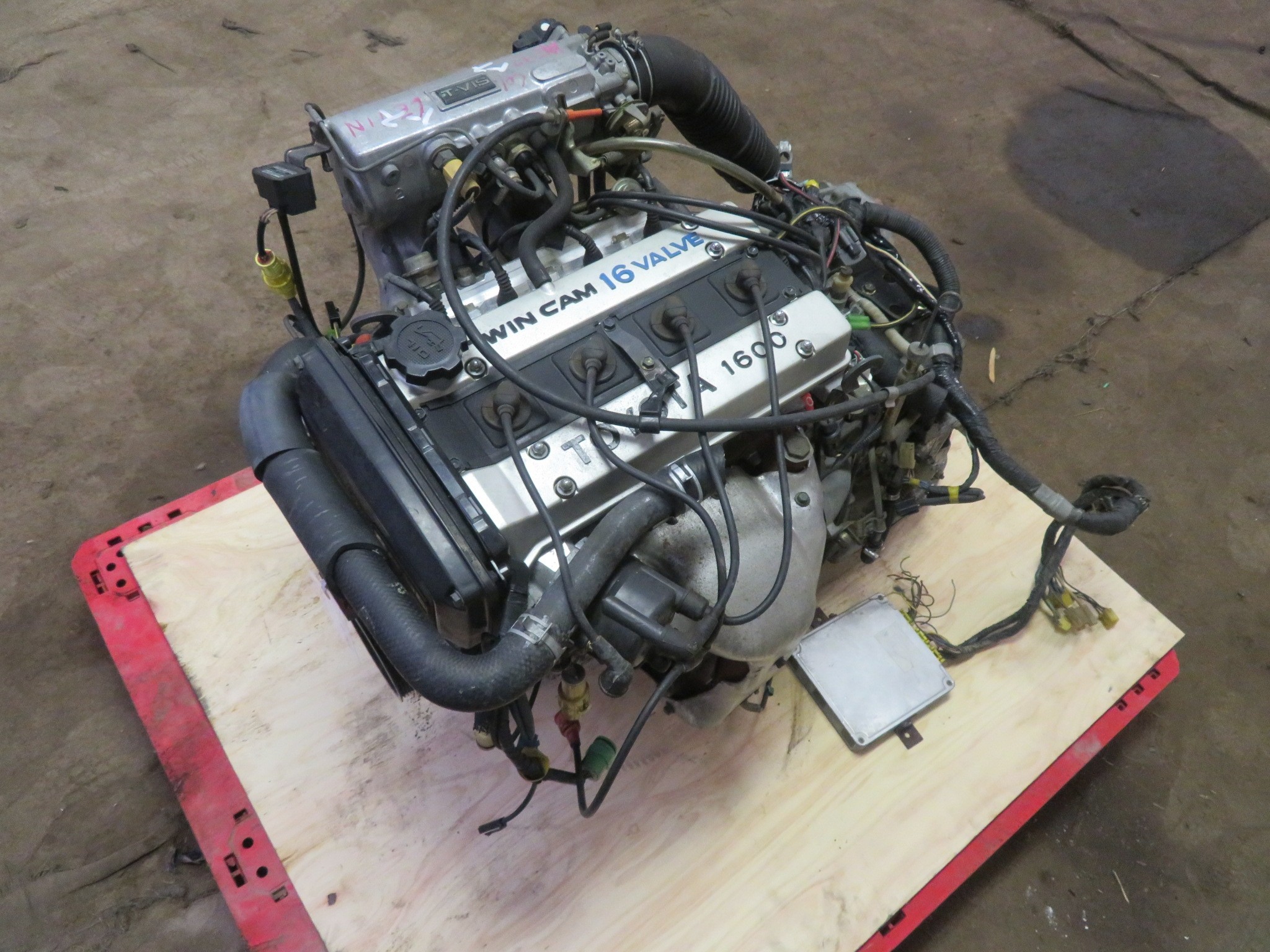 JDM TOYOTA COROLLA LEVIN AE86 4AGE 1.6L TWIN CAM 16 VALVE ENGINE WIRING ECU 